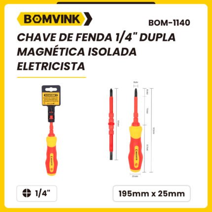 Chave de Fenda Dupla 1/4