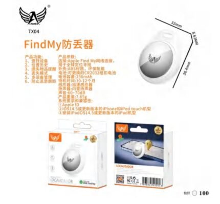 Localizador Inteligente TX04 FindMy Compatível com iOS