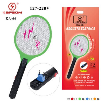 Raquete Elétrica KA-66 – Recarregável 127-220V