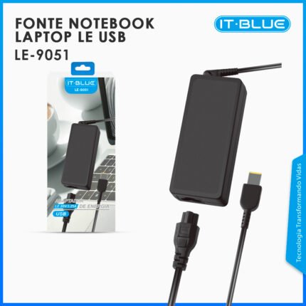 Fonte Carregador LE-9051 USB Tipo-C 20V 3.25A para Notebook – IT-Blue