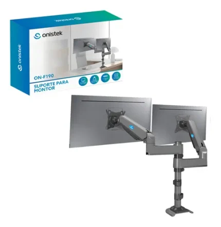 Suporte Articulado para Monitor Duplo Onistek ON-F190 – Mesa